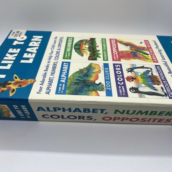 I Like to Learn Alphabet Numbers Colors And Opposites 4 in 1 Learning Book - Picture 12 of 12